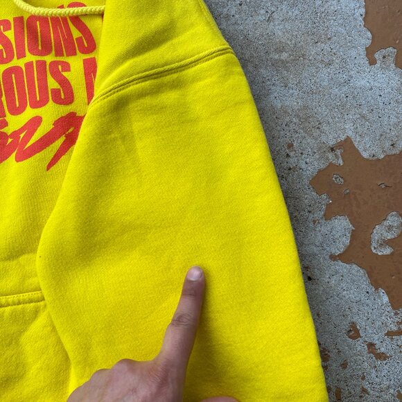 Logic Tour Confessions of a Dangerous Mind Tour Sweatshirt Yellow Rap Streetwear - Picture 5 of 6